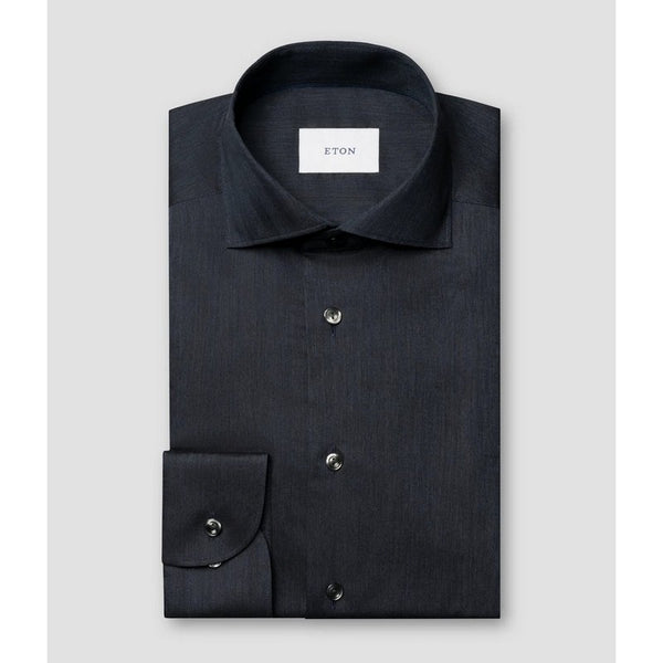 Eton Shirts | Signature Flannel Dress Shirt Blue