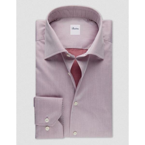 Stenstroms | Light Red Twill Dress Shirt