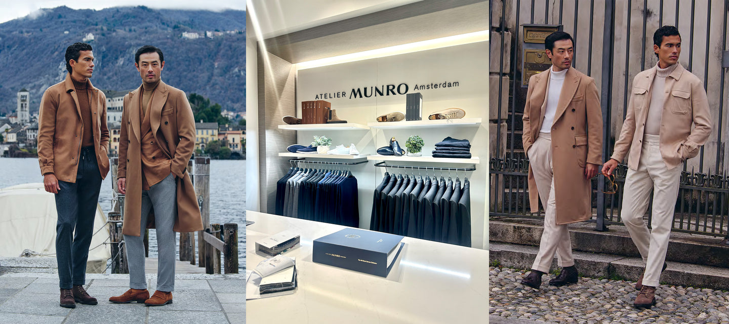 Munro Fall 2025 new arrivals men in camel color jackets