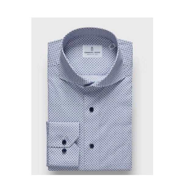 Emanuel Berg | Printed Sport Dress Shirt